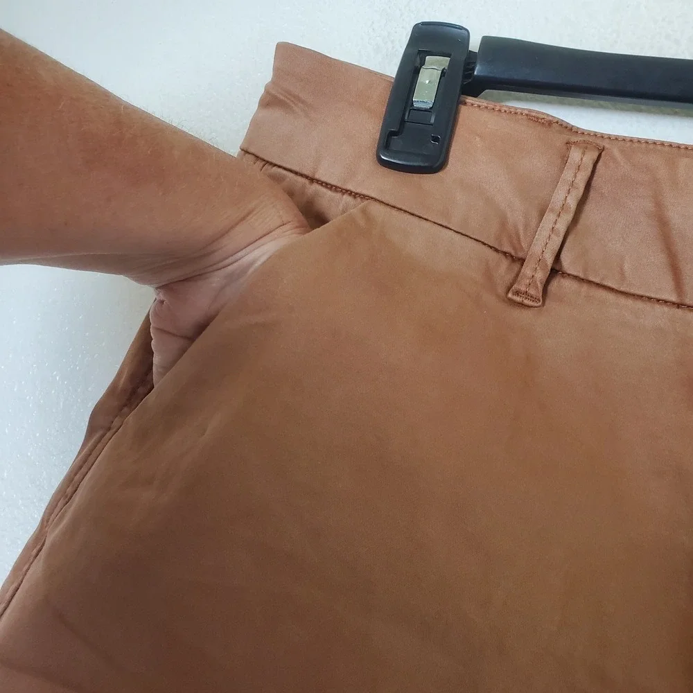 Bohme NWT Mauve Rose Cotton Chino Bermuda Shorts Size 30 Women's Terracotta